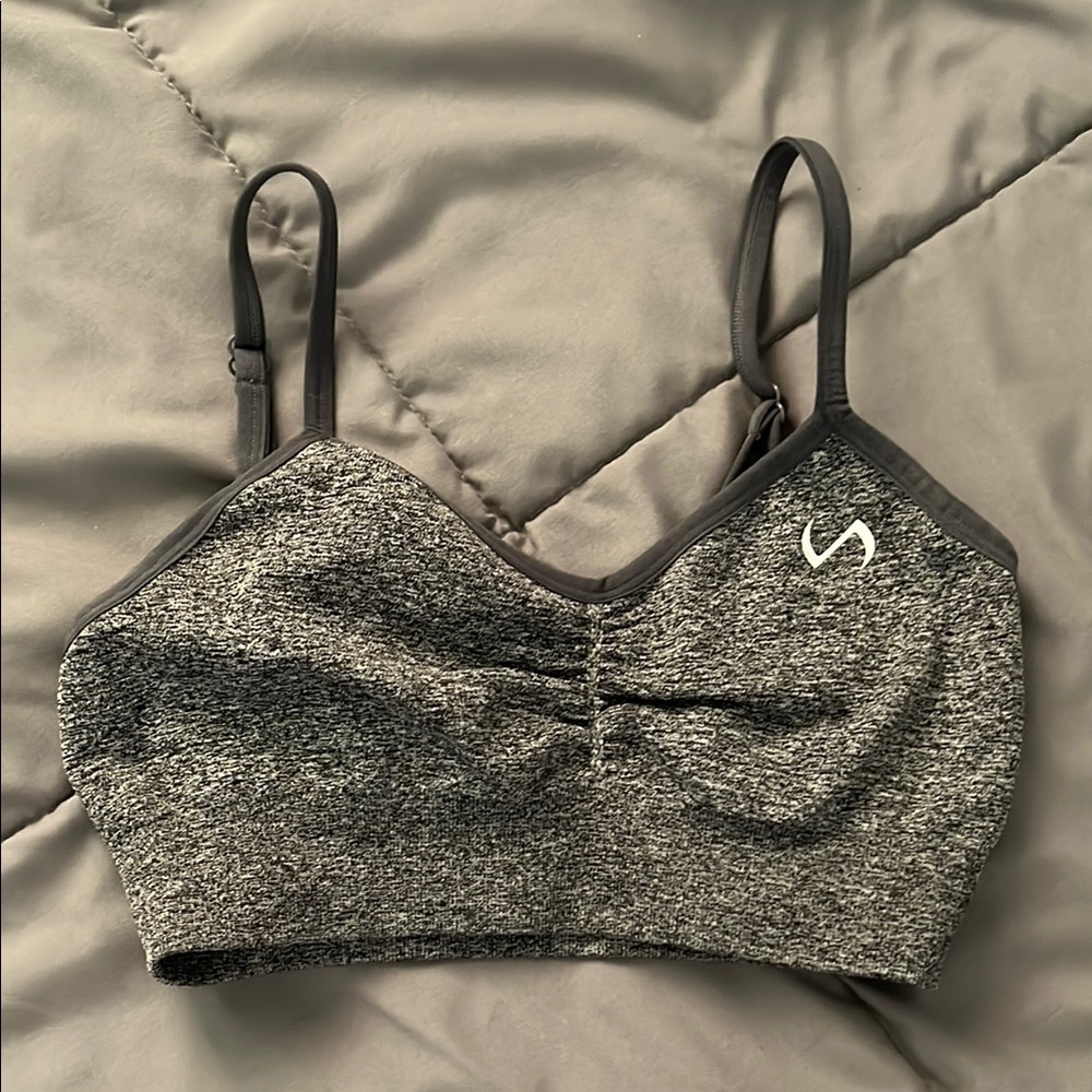 Gray Sports Bra